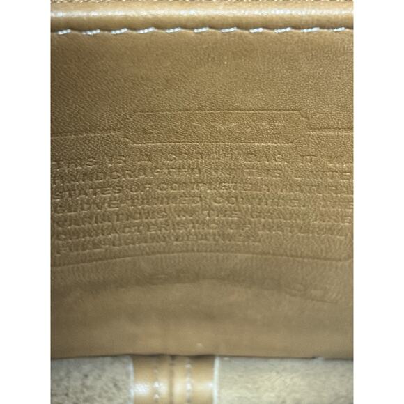 VTG Coach Tribeca Toffee/Tan Leather shoulder bag 9091 Made in USA Crossbody - Picture 8 of 16